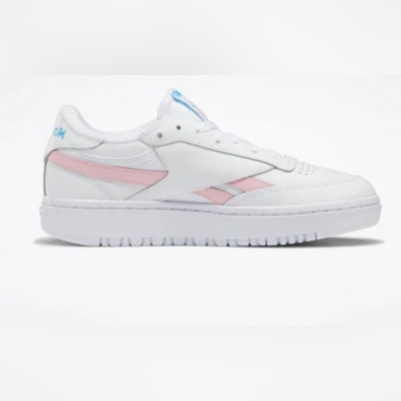 NIB Reebok Club c Double Revenge White/Pink Size 7 - Picture 4 of 5